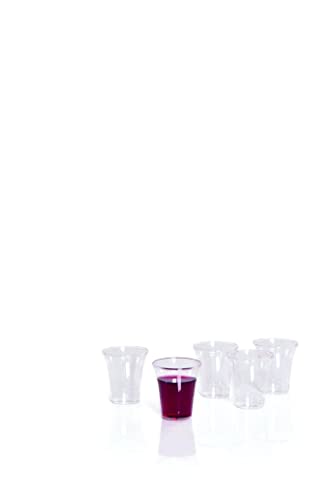 BROADMAN CHURCH SUPPLIES Plastic, Disposable, Recyclable Communion Cups, 1000 Count