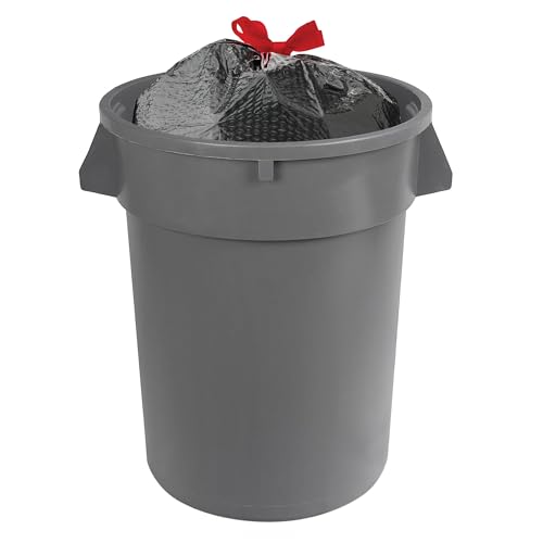 Basics Flextra Multipurpose Drawstring Trash Bags, 30 Gallon, 50 Count, Tear Resistant