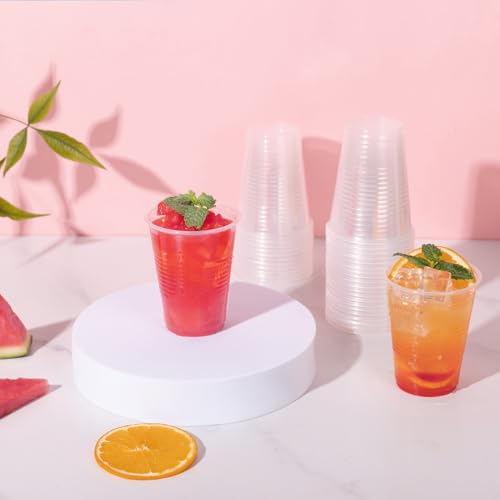 JOLLY CHEF πππ ππππ€ 5 oz Clear Plastic Cups,5 Ounce Disposable Cups for Picnic, BBQ, Travel, Halloween, Christmas Parties and Events