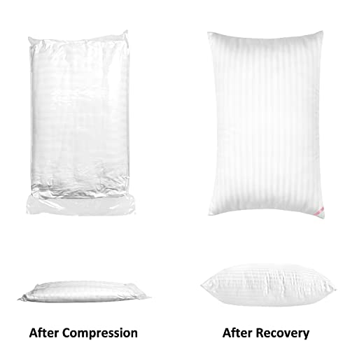 EIUE Hotel Collection Bed Pillows for Sleeping 2 Pack Queen Size,Pillows for Side and Back Sleepers,Super Soft Down Alternative Microfiber Filled Pillows,20 x 30 Inches