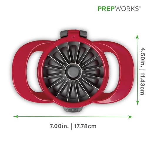 PrepWorks Dishwasher Safe Apple Slicer and Corer – 16-Slice Thin Apple Cutter with Safety Cover