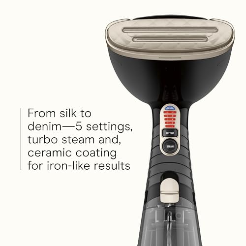 Conair Handheld Garment Steamer for Clothes, Turbo ExtremeSteam 1875W Fabric Steamer, Portable Handheld Design, Strong Penetrating Steam, Exclusive, Black