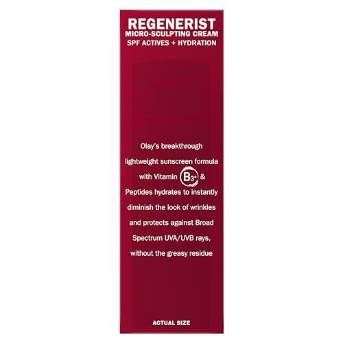 Face Moisturizer by Olay Regenerist Micro-Sculpting Cream Face Moisturizer with SPF 30 Broad Spectrum 1.7 oz