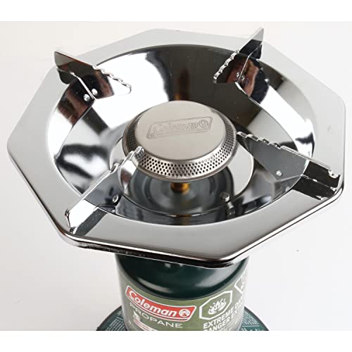 Coleman BottleTop Propane Stove with Adjustable Burner, Portable Camping/Backpacking Cooker with 7650 BTUs of Power for Camping, Tailgating, Grilling, & More