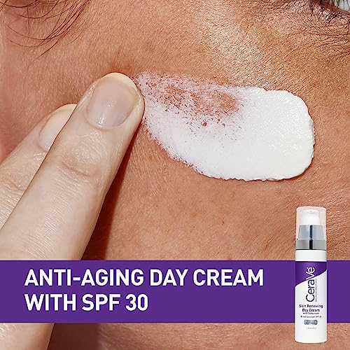 CeraVe Anti-Aging Face Cream SPF 30, Anti-Wrinkle Retinol Cream with Hyaluronic Acid and Ceramides, 1.76 oz