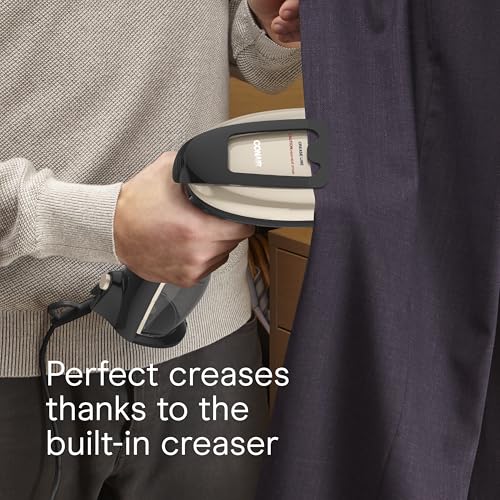 Conair Handheld Garment Steamer for Clothes, Turbo ExtremeSteam 1875W Fabric Steamer, Portable Handheld Design, Strong Penetrating Steam, Exclusive, Black