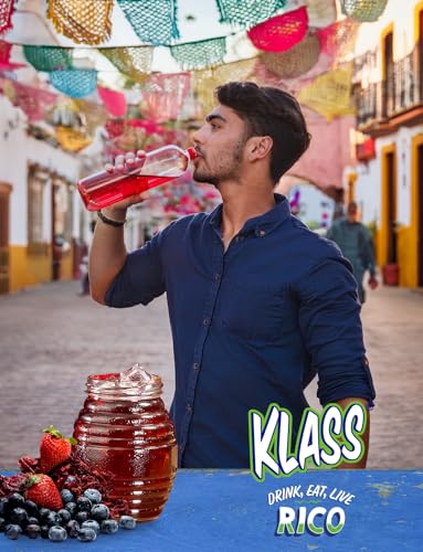 Klass Aguas Frescas, Powdered Drink Mix Variety Pack, 40 Singles Zero Sugar & Caffeine-Free Powder Packets, Water Drink Mix, Flavors: Cucumber Limeade, Strawberry Watermelon, Hibiscus Berries & Pineapple Tangerine - 5 Calories Per Packet & Natural Flavors