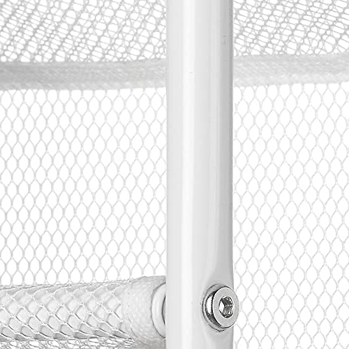 Whitmor 36 Pair Over The Door Shoe Organizer, 12 Tier Hanging Shoe Organizer, Heavy Duty Metal & Mesh Shoe Holder, Hanging Shoe Rack for Closet Organizer & Storage, 69"L x 21.7"W x 7.5"H, White