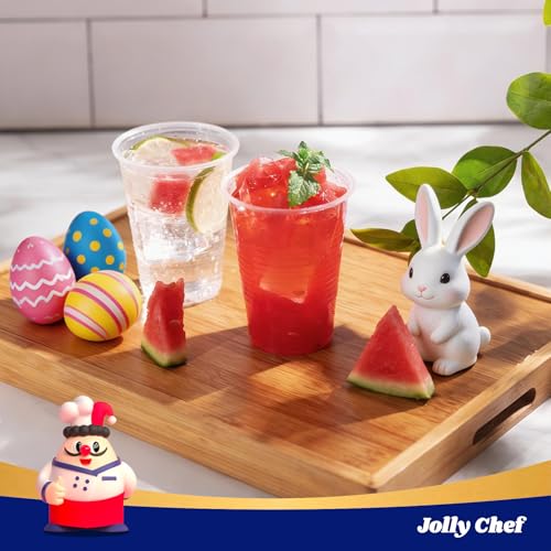 JOLLY CHEF πππ ππππ€ 5 oz Clear Plastic Cups,5 Ounce Disposable Cups for Picnic, BBQ, Travel, Halloween, Christmas Parties and Events