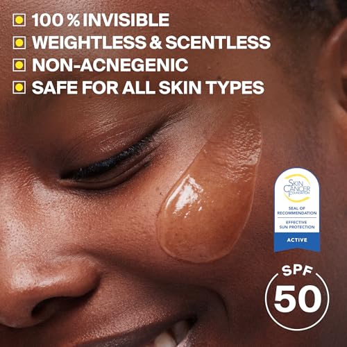 Supergoop! Unseen Sunscreen - Clear & Invisible Face Sunscreen + Broad Spectrum + Makeup-Gripping r - Weightless, Scentless, Oil Free - For All Skin Types & Tones
