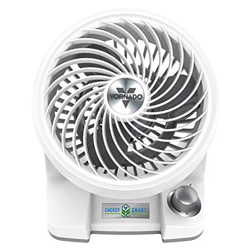 Vornado 133DC Energy Smart Compact Air Circulator with Variable Speed Control, DC Motor, Adjustable Tilt, Quiet Operation for Bedroom, Office, and Home Use, White