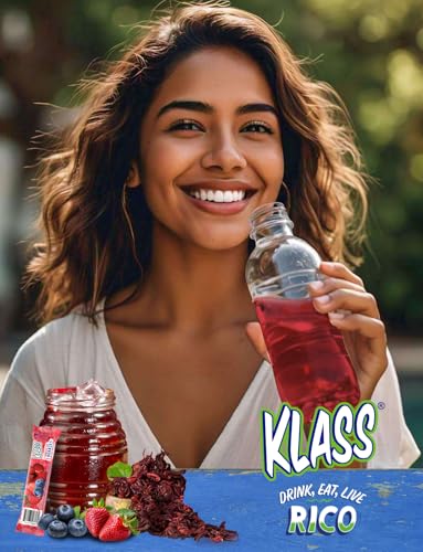 Klass Aguas Frescas, Powdered Drink Mix Variety Pack, 44 Singles Zero Sugar & Caffeine-Free Powder Packets, Water Drink Mix, Flavors: Cucumber Limeade Pineapple Tangerine Strawberry Watermelon & Hibiscus Berries - 5 Calories Per Packet & Natural Flavors