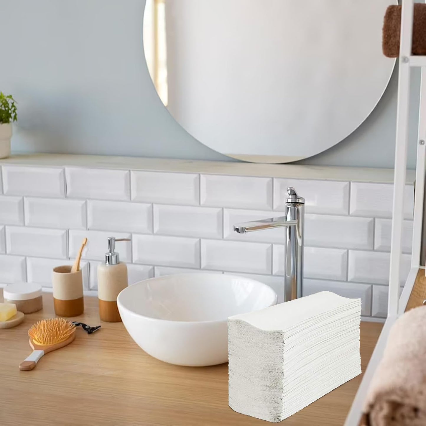 Perfect Stix Perfect Stix- White MultiFold Paper Towels- Pack of 2-250ct. Total 500 Towels