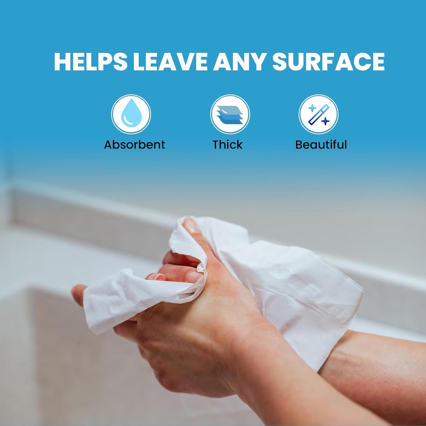 Perfect Stix Perfect Stix- White MultiFold Paper Towels- Pack of 2-250ct. Total 500 Towels