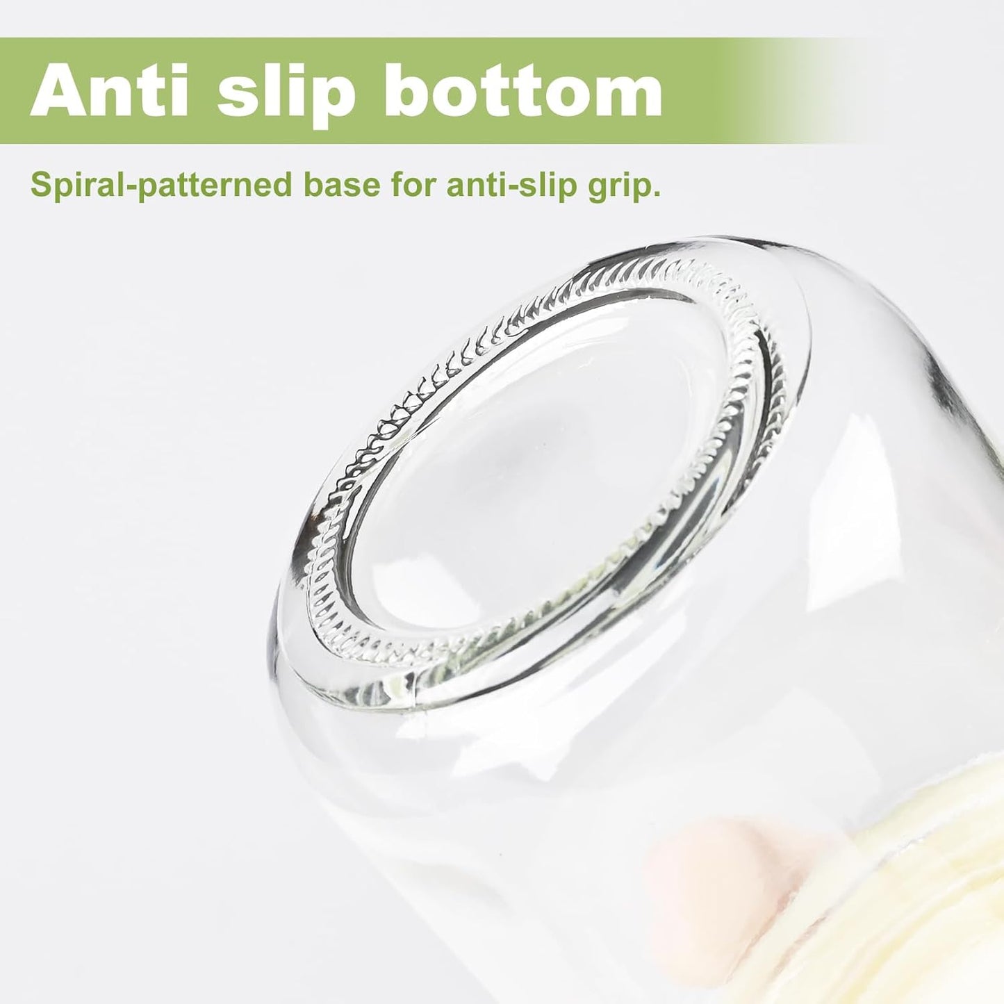 Overnight Oats Containers with Lids, 16oz Glass Jars with Lids 4 pcs, Wide Mouth Mason jars for Salad, Yogurt, Snacks, Meal Prep