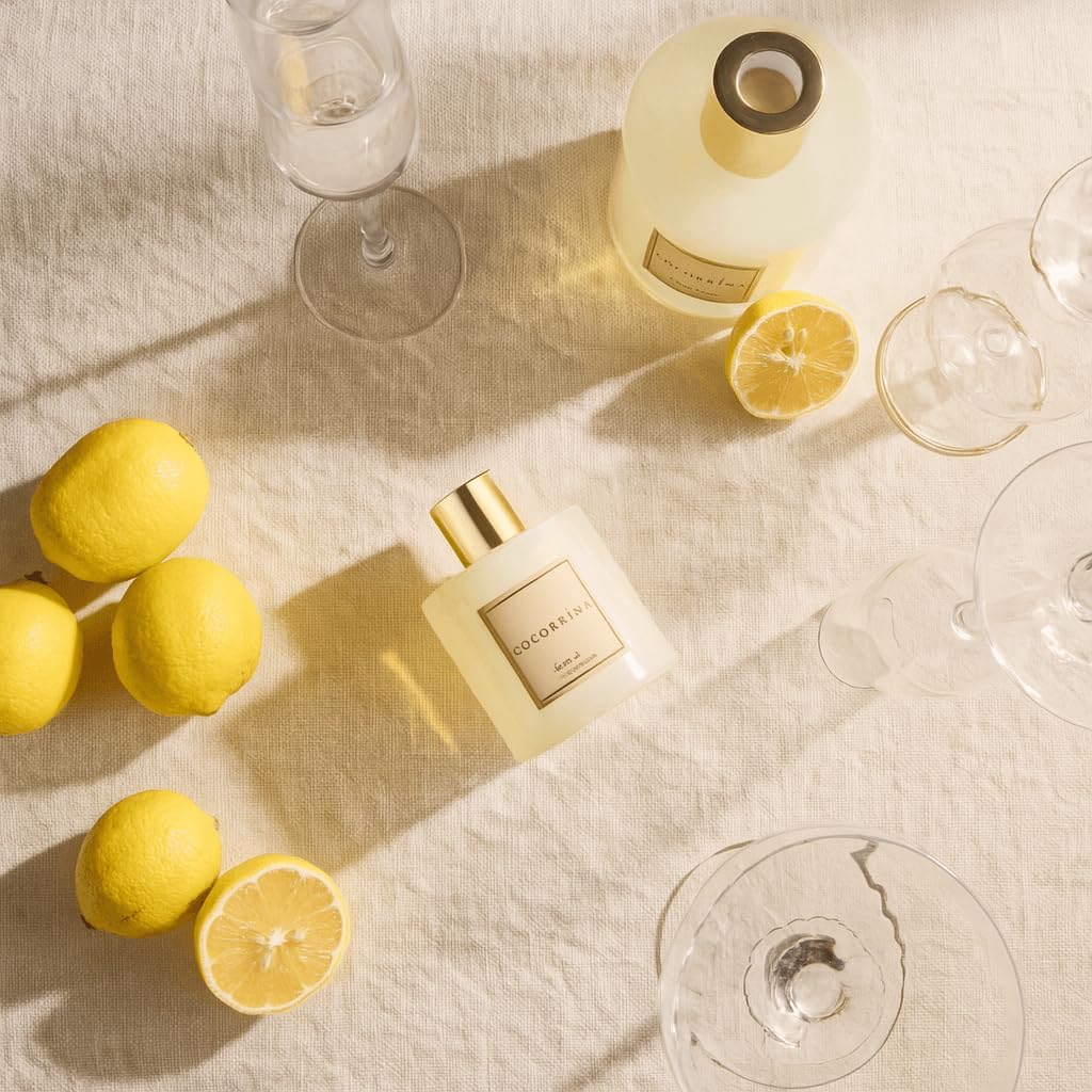 Cocorrína Reed Diffuser Set, Clean Linen 6.7 fl oz Scented Diffuser with Sticks Home Fragrance Reed Diffuser for Bathroom Shelf Decor