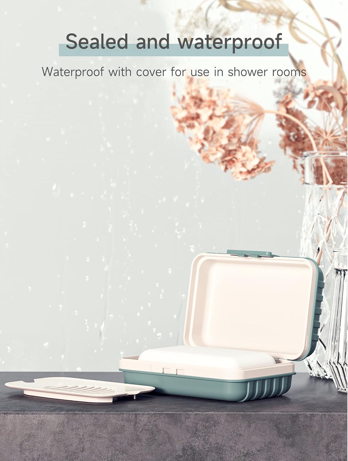 Travel Soap Holder with Lid - Draining Soap Box for Shower -Compact Travel Soap Case Leak-Proof Design for Camping, Hiking, Gym & Outdoor Use | Keeps Soap Dry & Hygienic