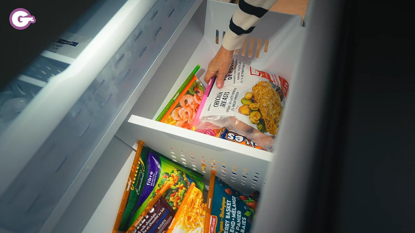 GripStic Bag Clips. 12pc Durable Food Clip Set For Kitchen Storage. Reusable Chip Bag Clips. Color Coded Bag Closure Sticks Provide Air Tight Seal. Chip Clips Reinvented.