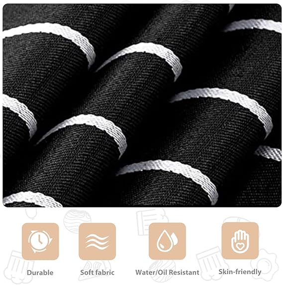 2 Pack Kitchen Aprons, Apron for Cooking with 2 Pockets, Unisex Adjustable Neck Strap Chef Aprons for Men Women