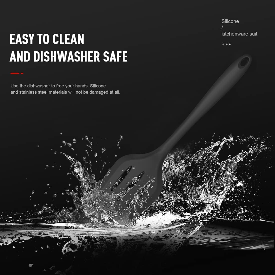 AOTHOD Silicone Cooking Utensils Set - 446°F Heat Resistant Kitchen Utensils,Turner Tongs,Spatula,Spoon,Brush,Whisk,Kitchen Utensil Gadgets Tools Set for Nonstick Cookware,Dishwasher Safe (BPA Free)