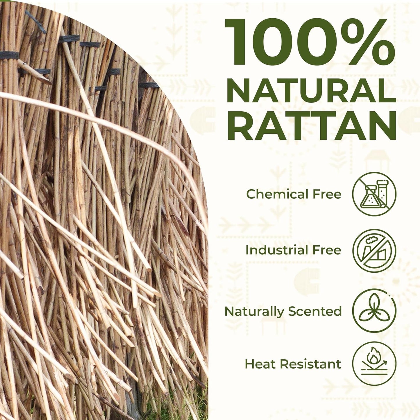 Rattan Serving Tray with Handles (11.4 x 16.9 x 2 in) – Handwoven Wicker Tray for Coffee Table, Breakfast, Ottoman & Home Decor, Natural Woven Tray