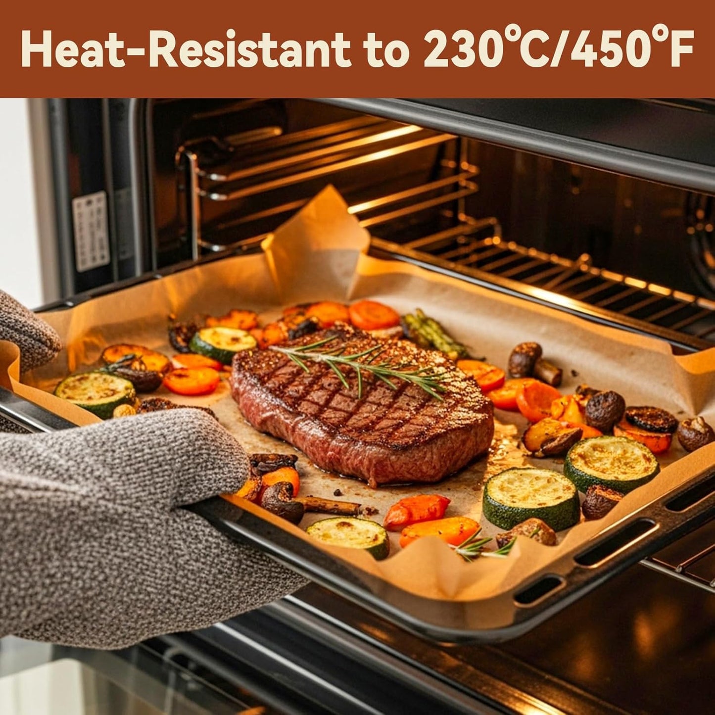 200 Pcs Parchment Paper Sheets, 12 x 16 Inch, Precut Non-Stick Parchment Sheets for Baking, Cooking, Grilling, Air Fryer and Steaming - Unbleached, Fit for Half Sheet Pans