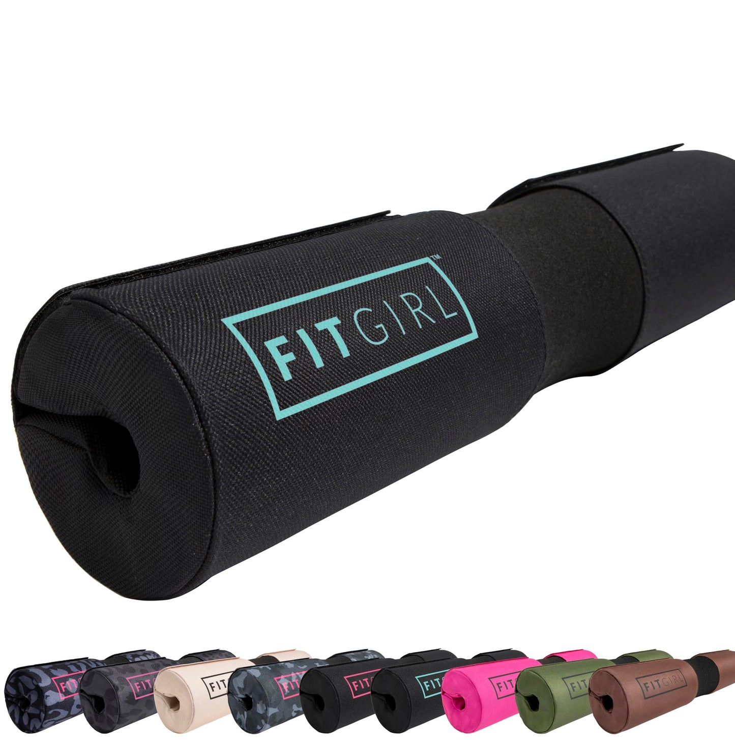 FITGIRL - Squat Pad and Hip Thrust Pad for Leg Day, Barbell Pad Stays in Place Secure, Thick Cushion for Comfortable Squats Lunges Glute Bridges, Olympic Bar and Smith Machine