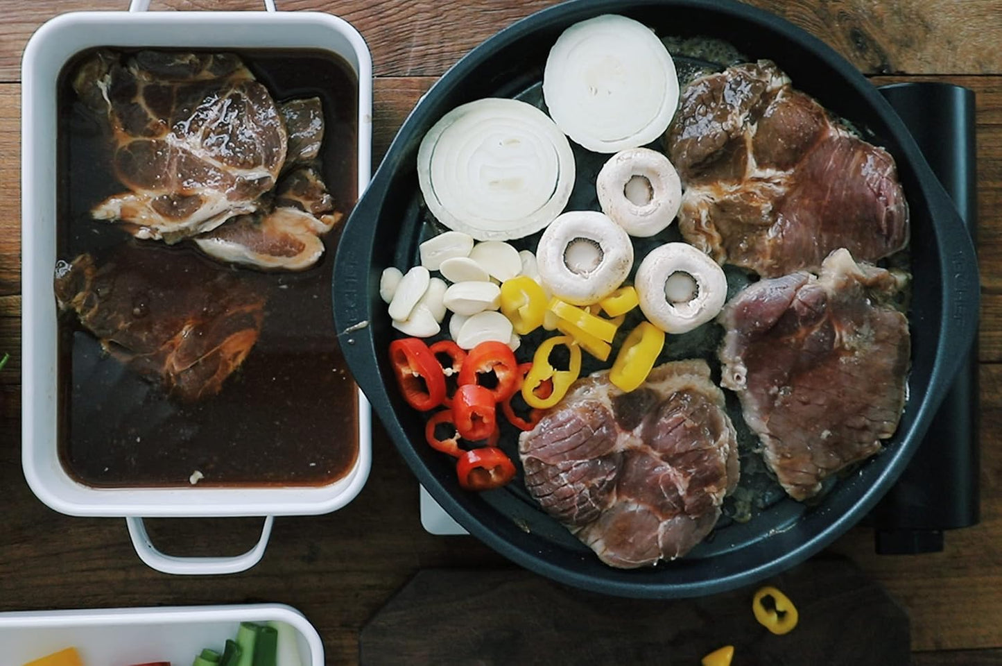 TECHEF - Korean BBQ Nonstick Grill Pan, KBBQ Grill Pan, PFOA-Free, Dishwasher Oven Safe, Made in Korea