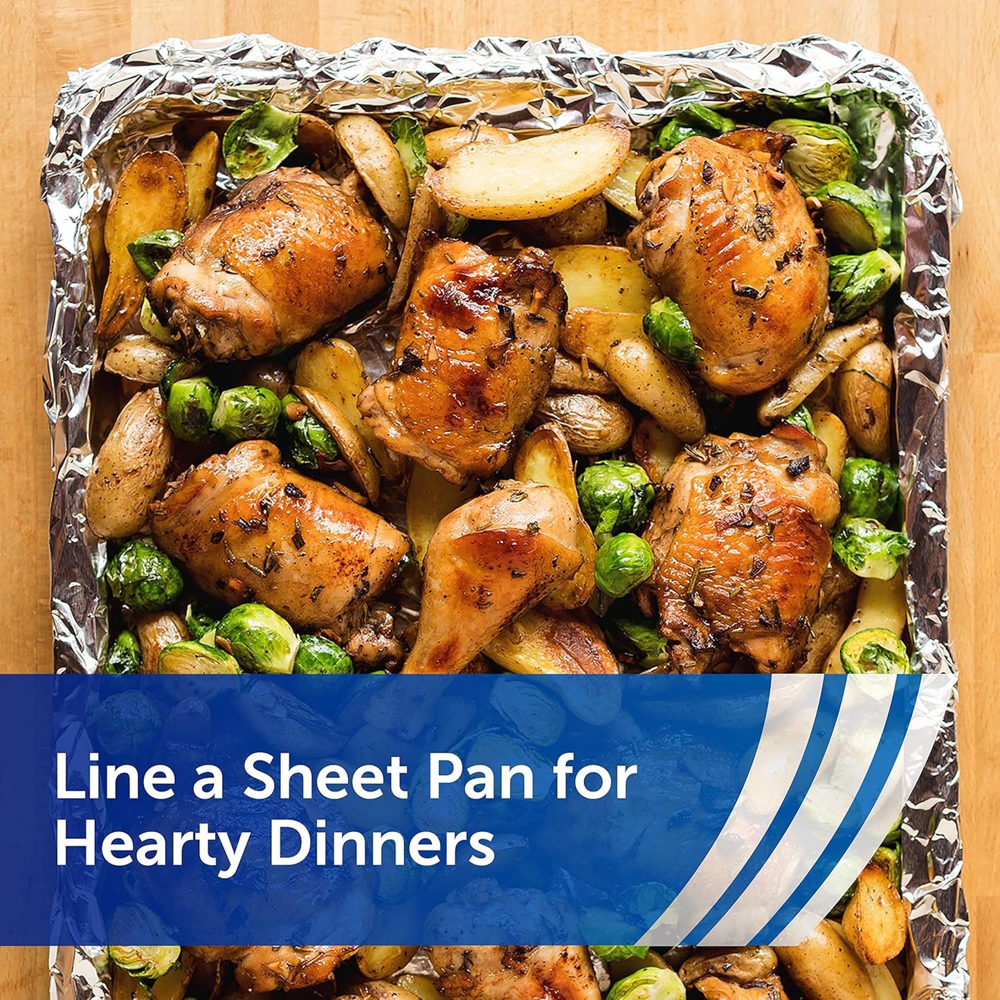 Reynolds Wrap Heavy Duty Aluminum Foil Roll, Thick Heavy Duty Foil for Added Strength and Durability, Secure Easy Open and Close Tab, 12 Inches Wide, 130 Sq. Ft.