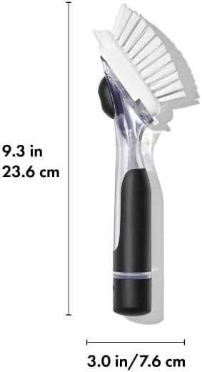 OXO Good Grips Soap Dispensing Dish Scrub Brush, Cleaning Brush for Kitchen
