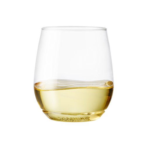 TOSSWARE POP 14oz Vino SET OF 12, Recyclable, Unbreakable & Crystal Clear Plastic Wine Glasses, 12 Count (Pack of 1)