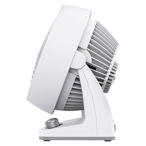 Vornado 133DC Energy Smart Compact Air Circulator with Variable Speed Control, DC Motor, Adjustable Tilt, Quiet Operation for Bedroom, Office, and Home Use, White