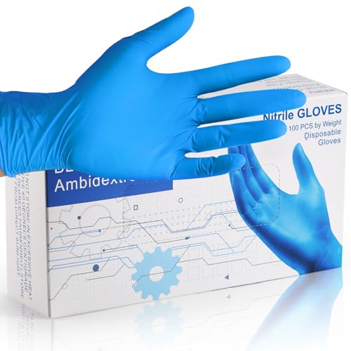 PEIPU Nitrile Disposable Gloves，Powder Free, Cleaning Service Gloves, Latex Free