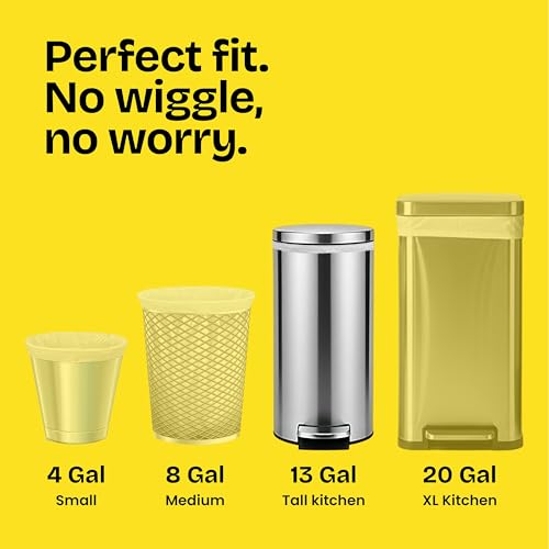 Glad ForceFlex Tall Kitchen Trash Bags, 13 Gallon, Pine-Sol Original, 110 Count (Package May Vary)