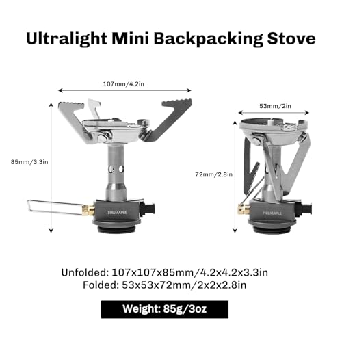 Fire-Maple Backpacking and Camping Stove Series | Outdoor Propane Camp Cooking Gear | Portable Pot/Jet Burner | Ideal for Hiking, Trekking, Fishing, Hunting Trips and Emergency Use (Greenpeak)