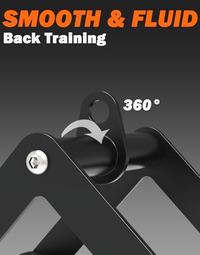 Fitarc Double D Row Handle Cable Attachments for Gym, Non-Slip V Bar Attachment for Home Gym Equipment, T Bar Row Attachment for Back Training, LAT Pulldown Attachments and Cable Machine Attachment