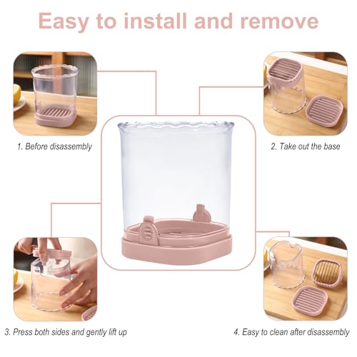 Strawberry Slicer：Fruit Slicer Cup Veggie Salad Speed Cutter for Strawberries Egg Banana Mushroom Cucumber Kiwi the Kitchen Portable Slicing Tool (Pink)