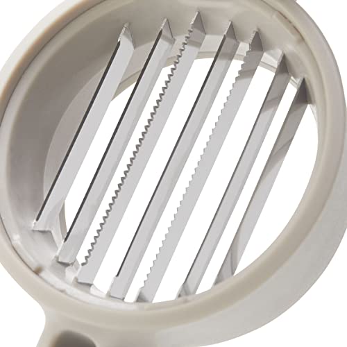 Chef'n FreshForce Hand-Held Slicer, Slices Mushrooms, Strawberries, Kiwis and More, Taupe