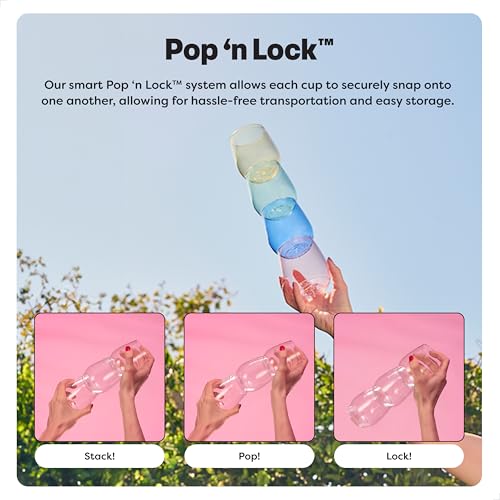 TOSSWARE POP 12oz Rocks SET OF 12, Premium Quality, Recyclable, Unbreakable & Crystal Clear Plastic Cocktail Glasses, 12 Count (Pack of 1)