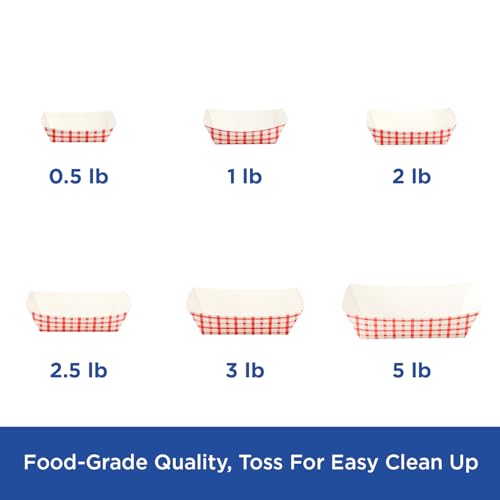 Karat Paper Food Trays Disposable [3 LB - 500 ct] Sturdy Food Boats, Leak Resistant | Ideal for Snacks, Nachos and Finger Foods