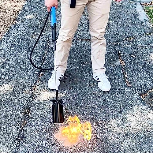 Flame King Propane Torch Kit Heavy Duty Weed Burner, 500,000 BTU with Flint Striker, with 10-ft Hose Regulator Assembly