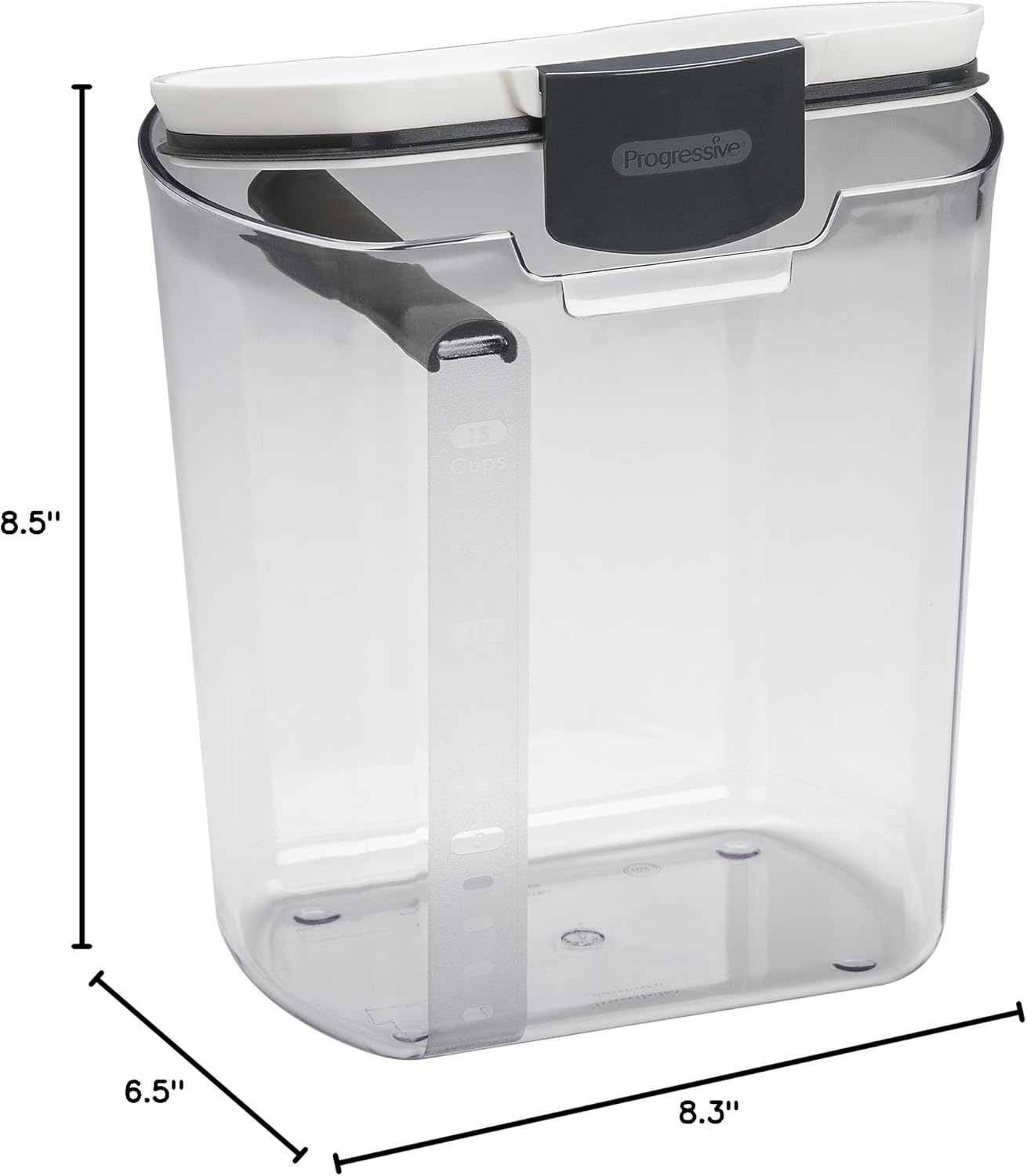 ProKeeper Flour Storage Container, 4-Quart, BPA-Free Plastic, Dishwasher Safe