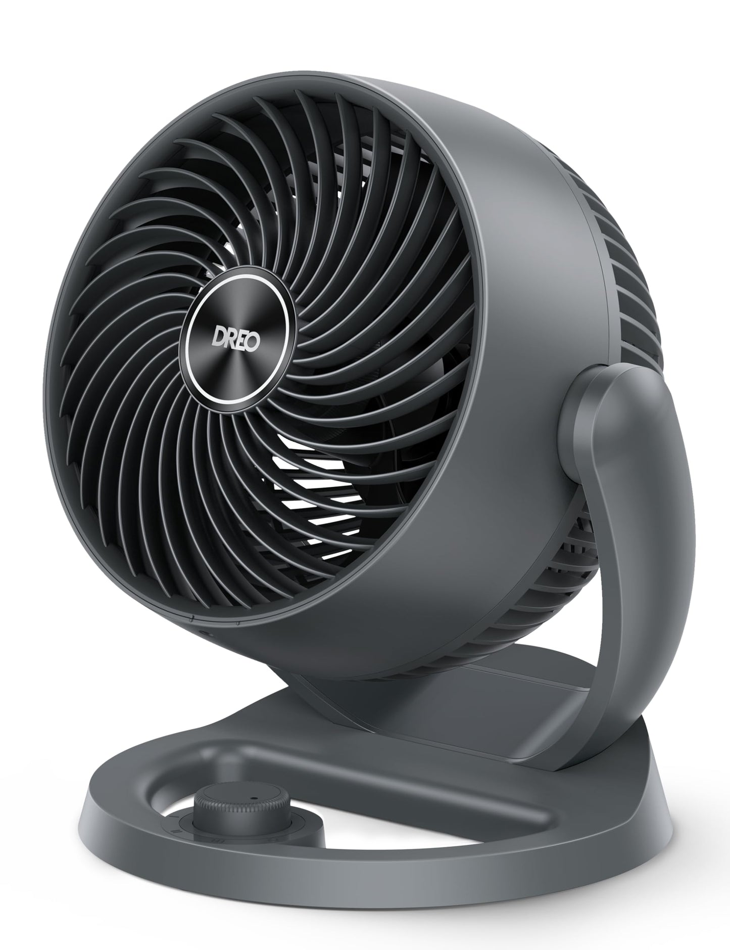 DREO Desk Fan, 12-Inch Air Circulator Fan for Bedroom, 70ft Powerful Airflow, 120° Tilt Adjustment, 25dB Ultra-Quiet, 3 Speeds Small Table Fan for Whole Room, Home, Office