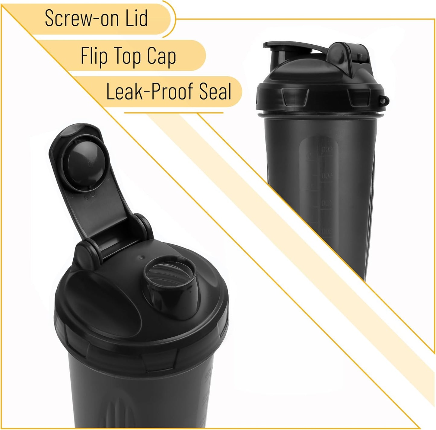 Mr. Pen- Shaker Bottles for Protein Mixes, 28 oz, Shaker Bottle with Wire Whisk Ball, Protein Shaker Bottle, Shaker Cup, Protein Shaker, Protein Shake Bottle, Bottle Shaker, Shake Bottle