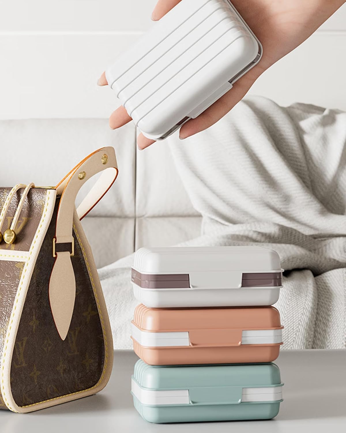 Travel Soap Holder with Lid - Draining Soap Box for Shower -Compact Travel Soap Case Leak-Proof Design for Camping, Hiking, Gym & Outdoor Use | Keeps Soap Dry & Hygienic