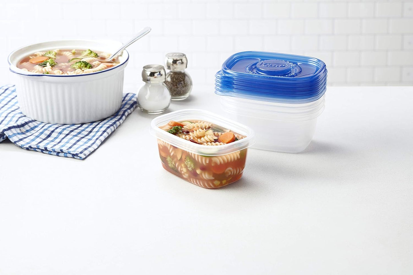 GladWare Soup & Salad Everyday Use, Medium Rectangle Storage, Standard, 24 Oz, 5 Count