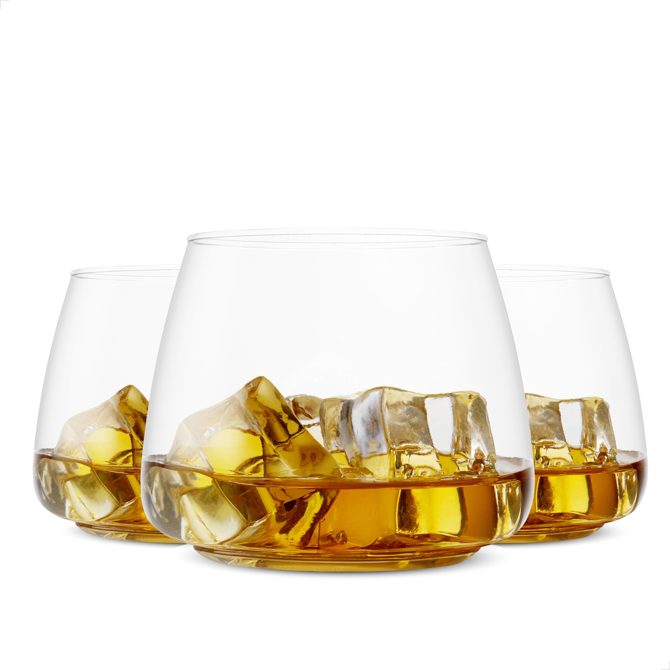 TOSSWARE POP 12oz Rocks SET OF 12, Premium Quality, Recyclable, Unbreakable & Crystal Clear Plastic Cocktail Glasses, 12 Count (Pack of 1)