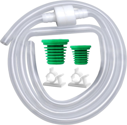 Sink Soap Dispenser Extension Tube Kit with Upgraded Check Valve, 47" Under Counter Soap Dispenser Tube for Kitchen Sink, Fit Most Soap Containers, Strong Suction, No More Tiny Bottle Daily Refills