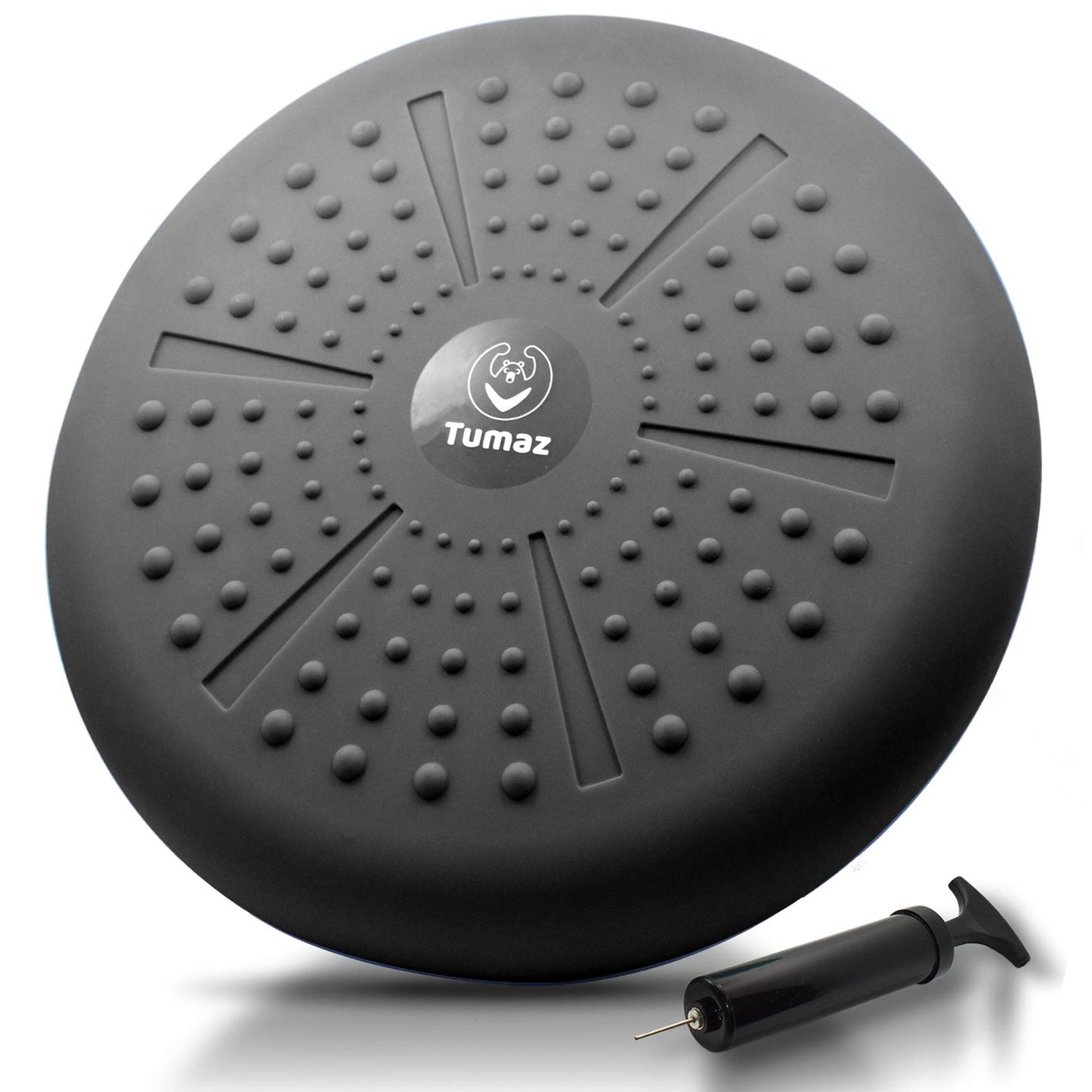 Tumaz Wobble Cushion - Wiggle Seat to Improve Sitting Posture & Stay Focused for Sensory Kids, Balance Disc to Core Strength & Flexible Seating [Extra Thick Balance Board, Pump Included Wobble Board]