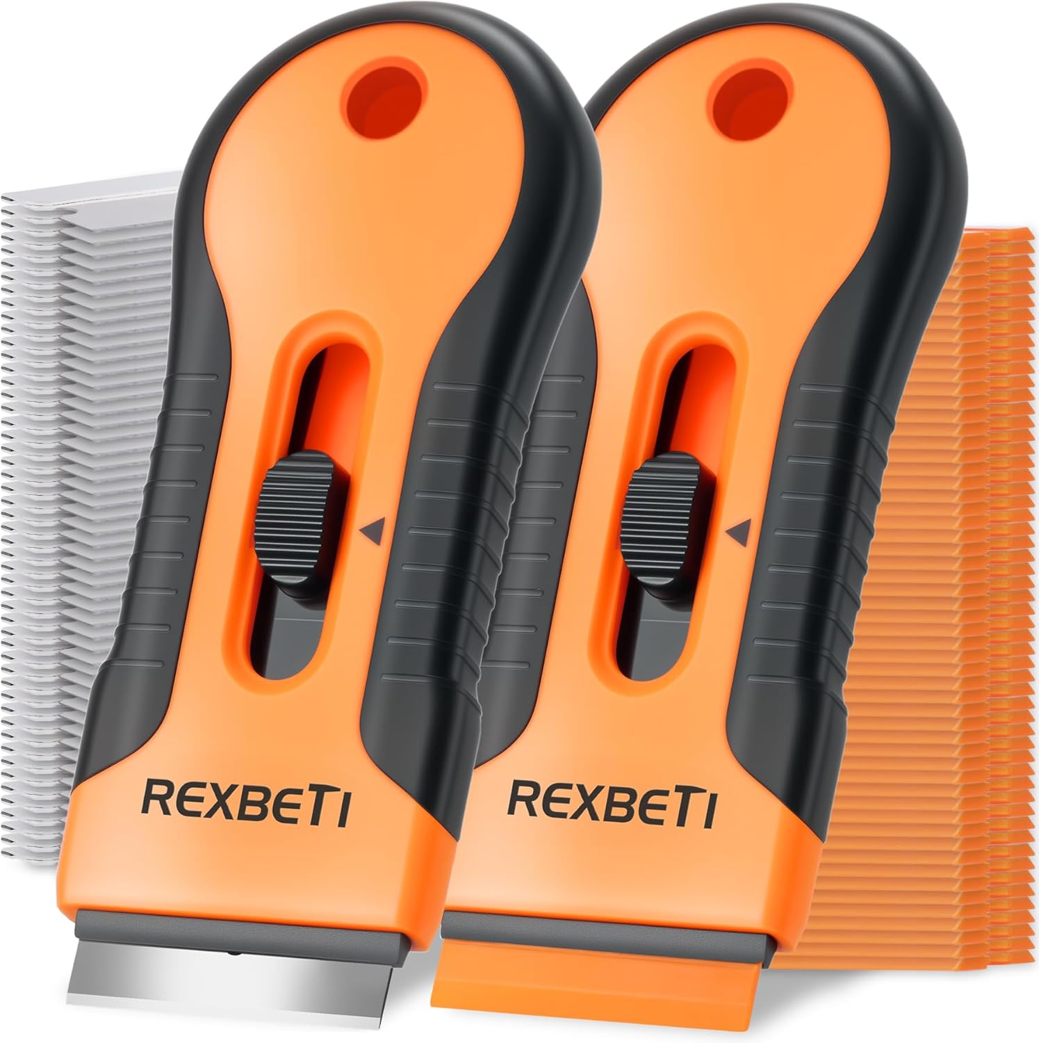Scrapper Razor REXBETI Razor Blade Scraper Tool, 2 Pack Razor Scraper Set with Extra ...